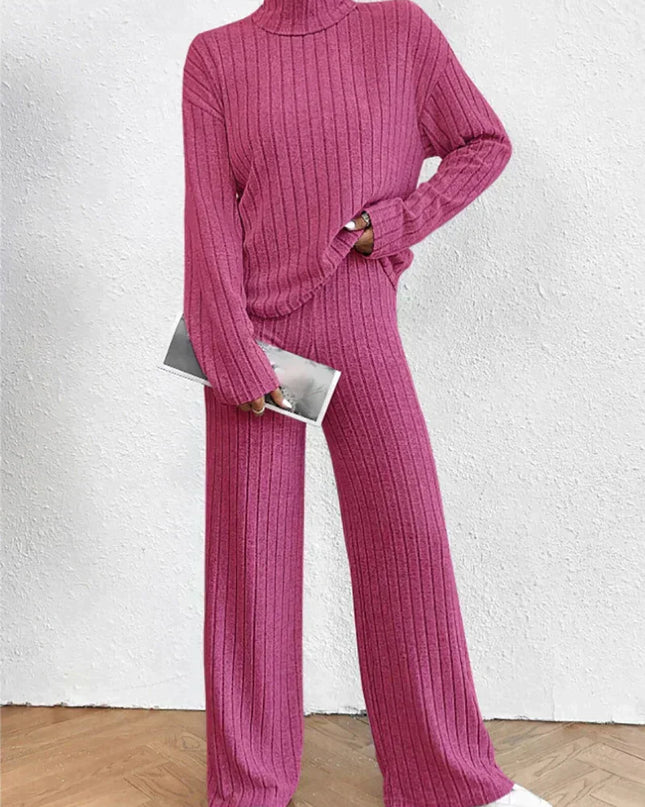 Strickhose und Rollkragenpullover für Frauen