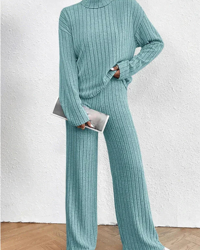 Strickhose und Rollkragenpullover für Frauen