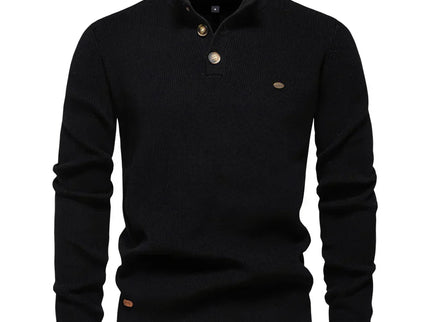 Konrad | Stilvoller Herrenpullover mit Knopfdesign
