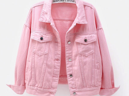 Aurelia - Elegante und bequeme rosa Denim-Jacke für Frauen