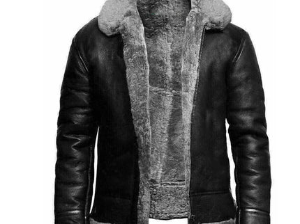 René™ - Moderne Leder- und Wolljacke