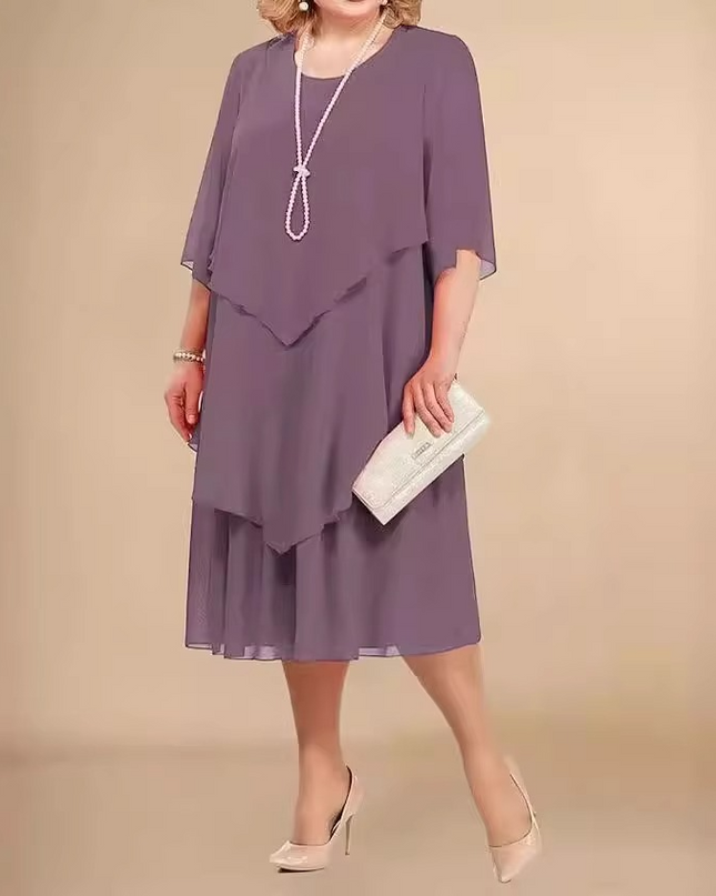 Elegantes Chiffonkleid mit Lagenlook