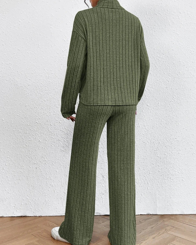 Strickhose und Rollkragenpullover für Frauen