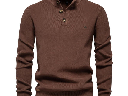 Konrad | Stilvoller Herrenpullover mit Knopfdesign