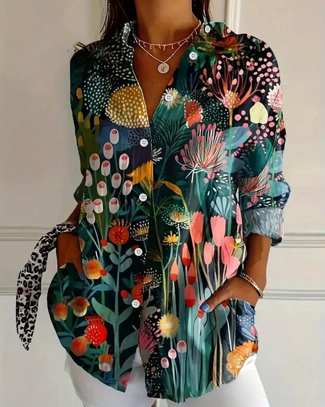 Ashtrid | Bunte Musterbluse