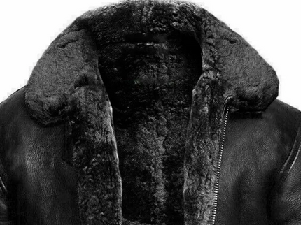 René™ - Moderne Leder- und Wolljacke