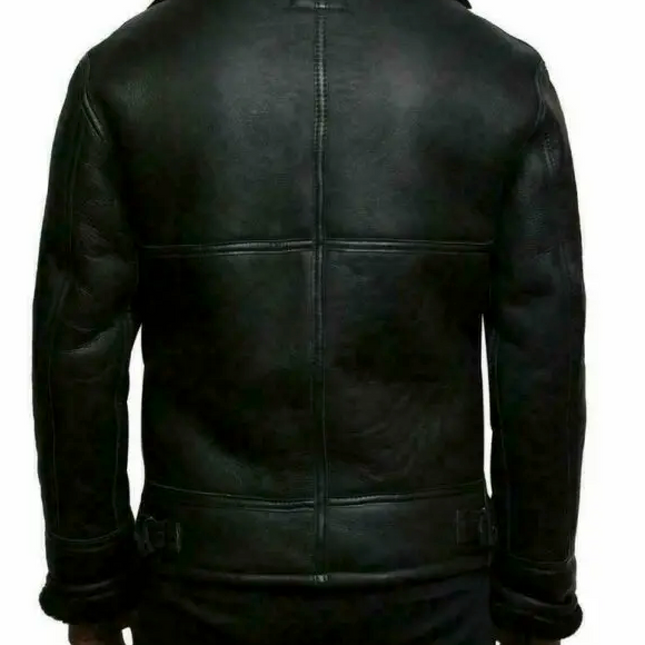 René™ - Moderne Leder- und Wolljacke