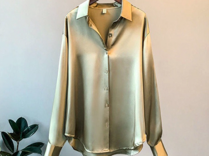 Elegantes Satin-Damenhemd von Addie