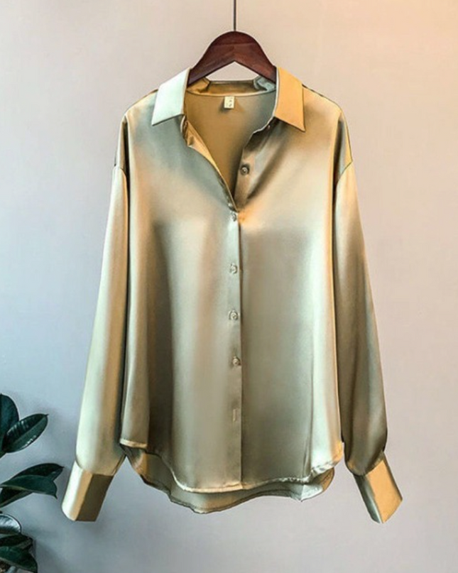 Elegantes Satin-Damenhemd von Addie