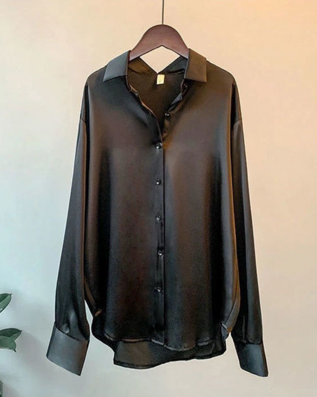 Elegantes Satin-Damenhemd von Addie