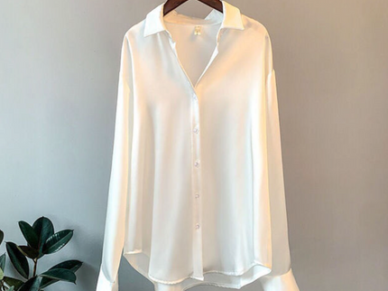 Elegantes Satin-Damenhemd von Addie