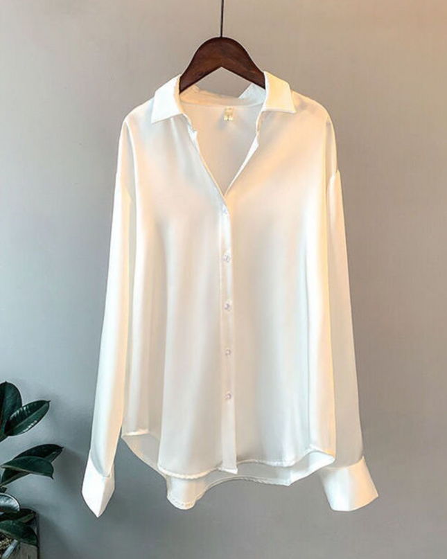 Elegantes Satin-Damenhemd von Addie