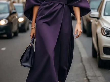 Rome™ – Zeitlos elegantes Kleid mit Laternenärmeln
