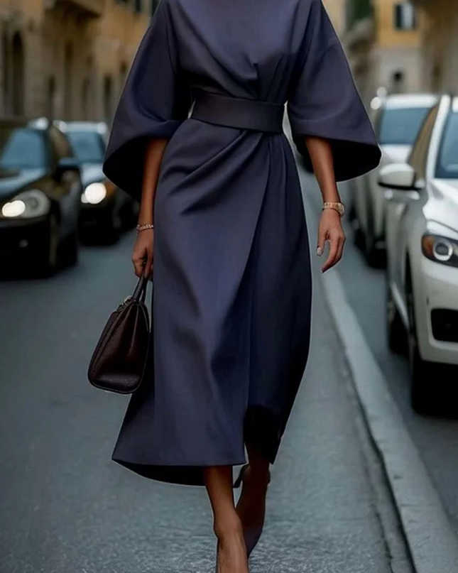 Rome™ – Zeitlos elegantes Kleid mit Laternenärmeln