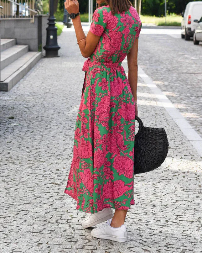 Jorlyn™ - Elegantes Kleid mit V-Ausschnitt und figurbetonter Passform