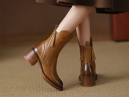 Grazia | Elegante Stiefeletten mit Blockabsatz