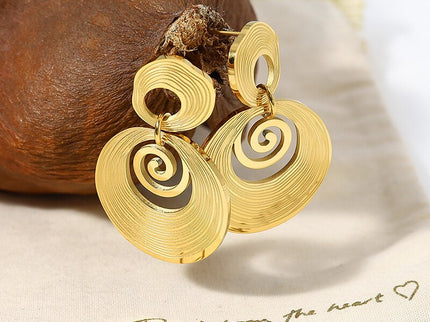 Bea - Elegante 316L-Edelstahl-Ohrringe aus Gold für die moderne Frau