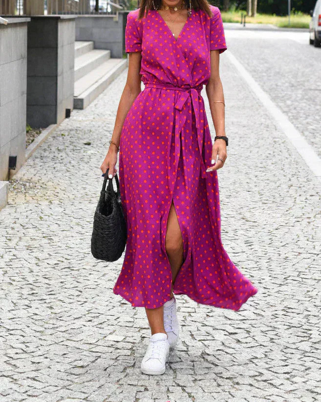 Jorlyn™ - Elegantes Kleid mit V-Ausschnitt und figurbetonter Passform