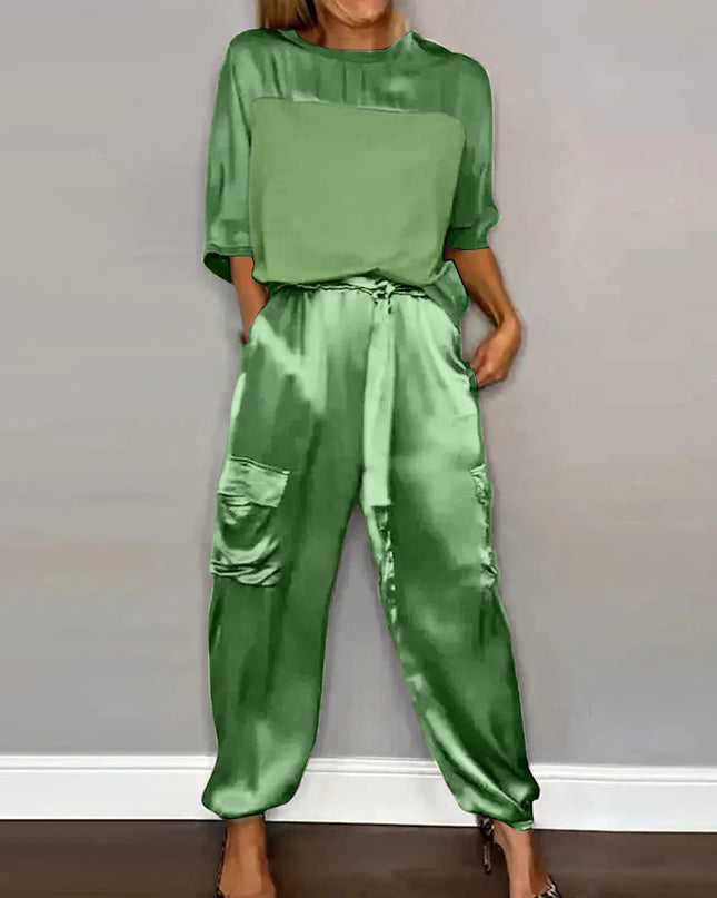 Satin Zweiteiliges Lounge Set