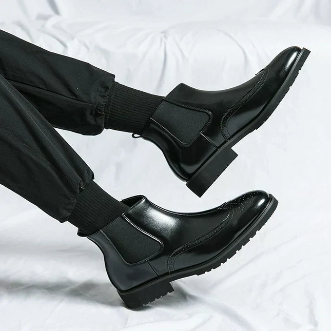 Dwight | Kunstläder Chelsea-Stiefel