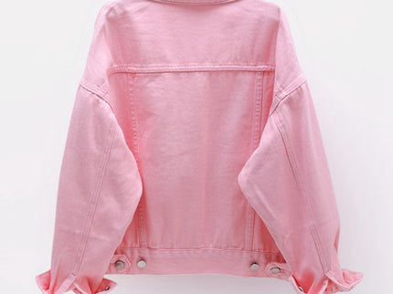 Aurelia - Elegante und bequeme rosa Denim-Jacke für Frauen