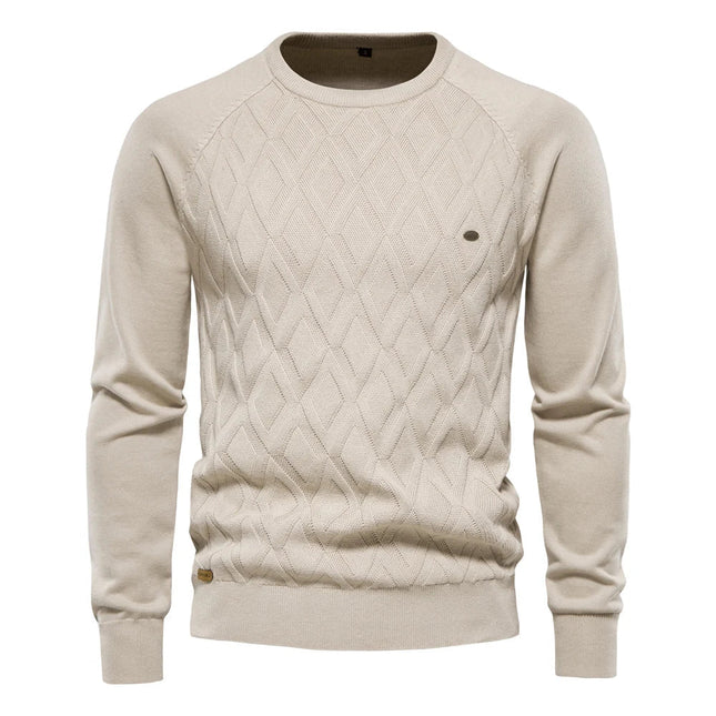 Theodor | Herrenpullover mit Rautenmuster