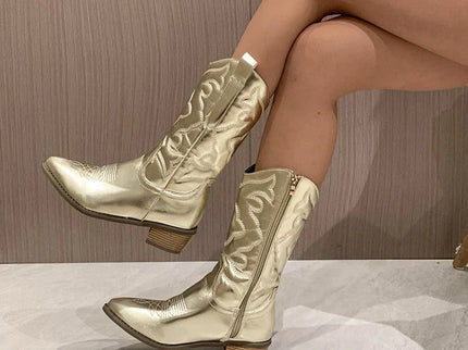 Gia - Elegante Stiefel im Metallic-Chic für einen trendigen Look