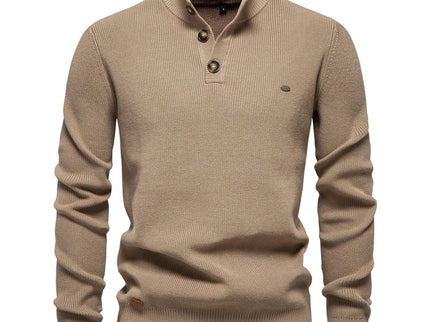 Konrad | Stilvoller Herrenpullover mit Knopfdesign