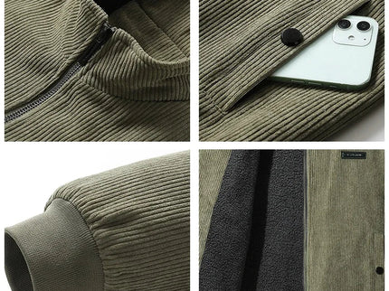 Davy | Cordjacke mit fleecefutter