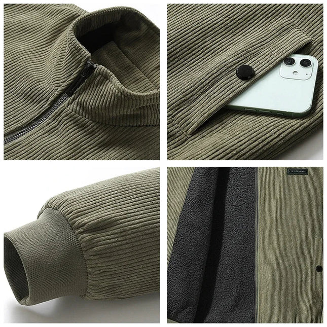 Davy | Cordjacke mit fleecefutter