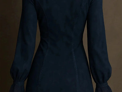 Gina™ – Kurzes Kleid aus Wildleder mit Spitze – Feminin & Saffiniert