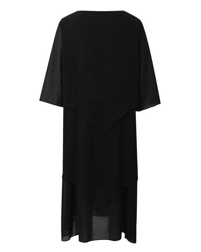 Elegantes Chiffonkleid mit Lagenlook