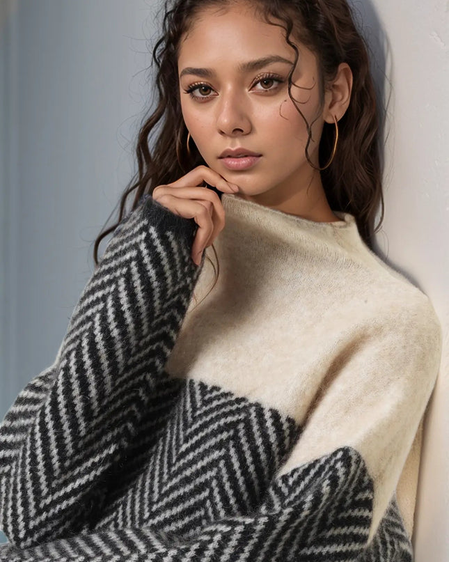 Elena | Bequemer Rollkragenpullover