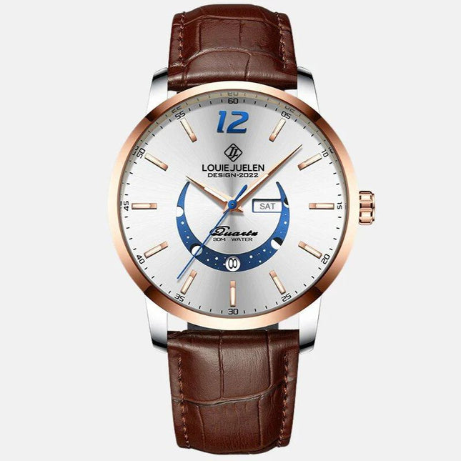Elegante Uhr mit Mondphase