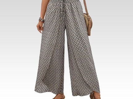 Stella | Lisette Hose mit weitem Bein und geometrischem Druck