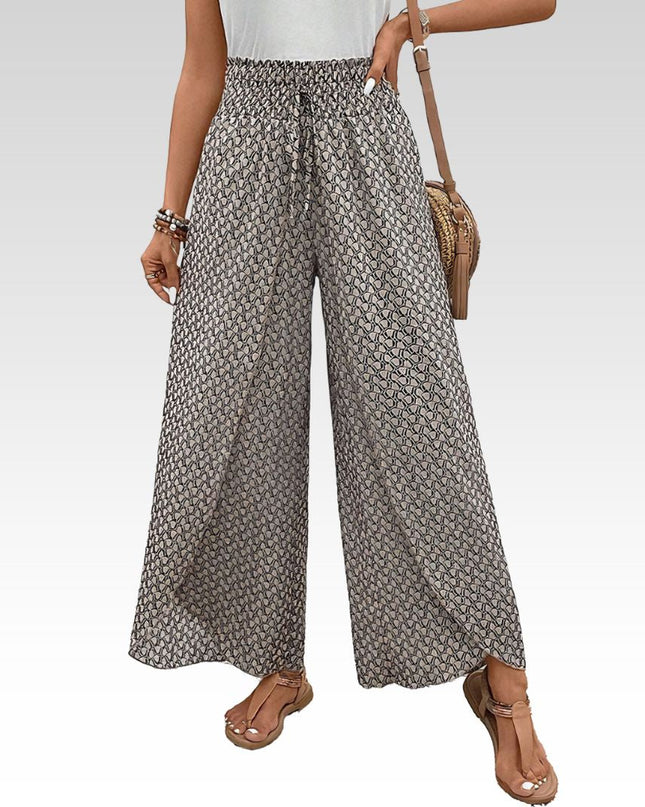Stella | Lisette Hose mit weitem Bein und geometrischem Druck