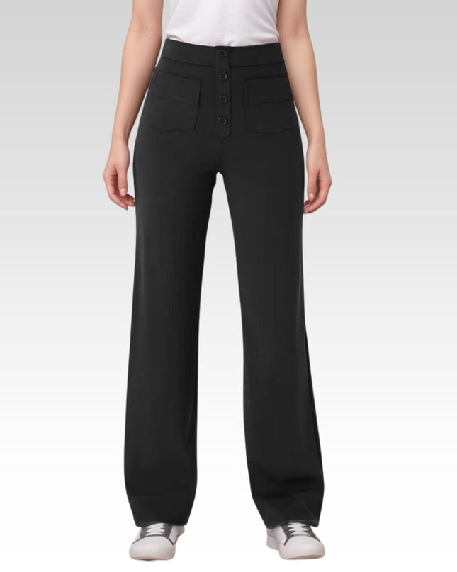 Nina | Elastische Hose mit hoher Taille