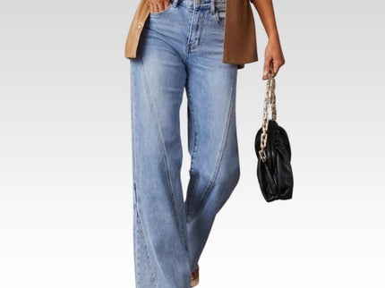 QUINTINA | WEITE JEANS MIT HOHER TAILLE