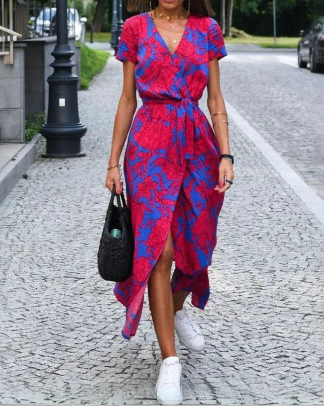 Jorlyn™ - Elegantes Kleid mit V-Ausschnitt und figurbetonter Passform