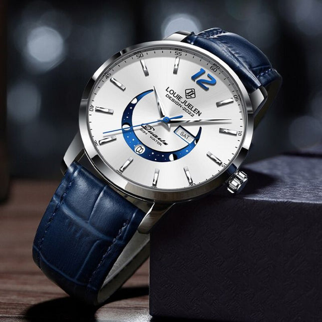 Elegante Uhr mit Mondphase