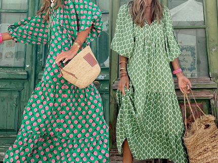 Grünes Sommerkleid