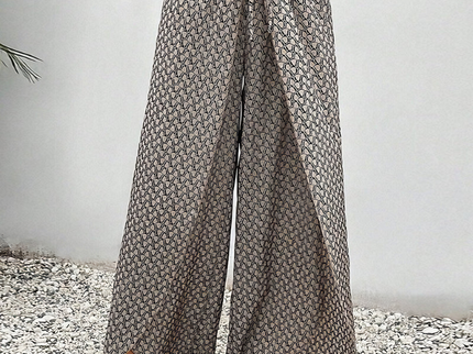 Stella | Lisette Hose mit weitem Bein und geometrischem Druck
