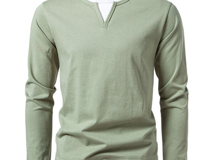 Henry™ - Langärmeliges Baumwoll-T-Shirt