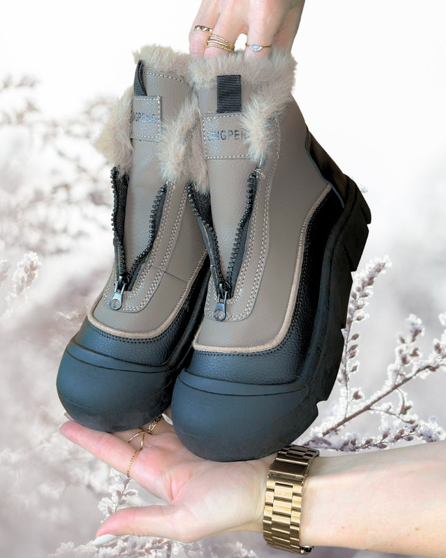 Zorlin - Wasserdichte Stiefeletten Mit Dicker Sohle