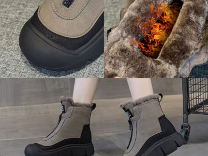 Zorlin - Wasserdichte Stiefeletten Mit Dicker Sohle
