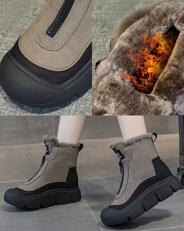 Zorlin - Wasserdichte Stiefeletten Mit Dicker Sohle