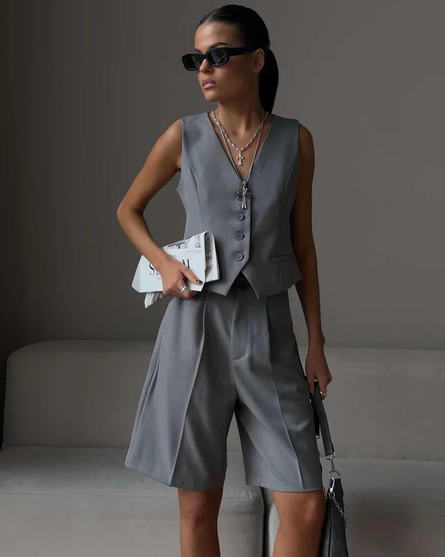 Sommer-Weste und Shorts Set