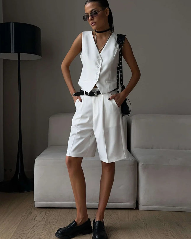 Sommer-Weste und Shorts Set