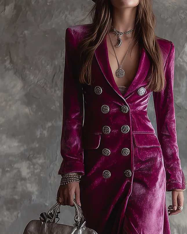 Victoria | Blazer-Kleid aus Samt