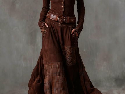 Michelle | Maxikleid aus Wildleder